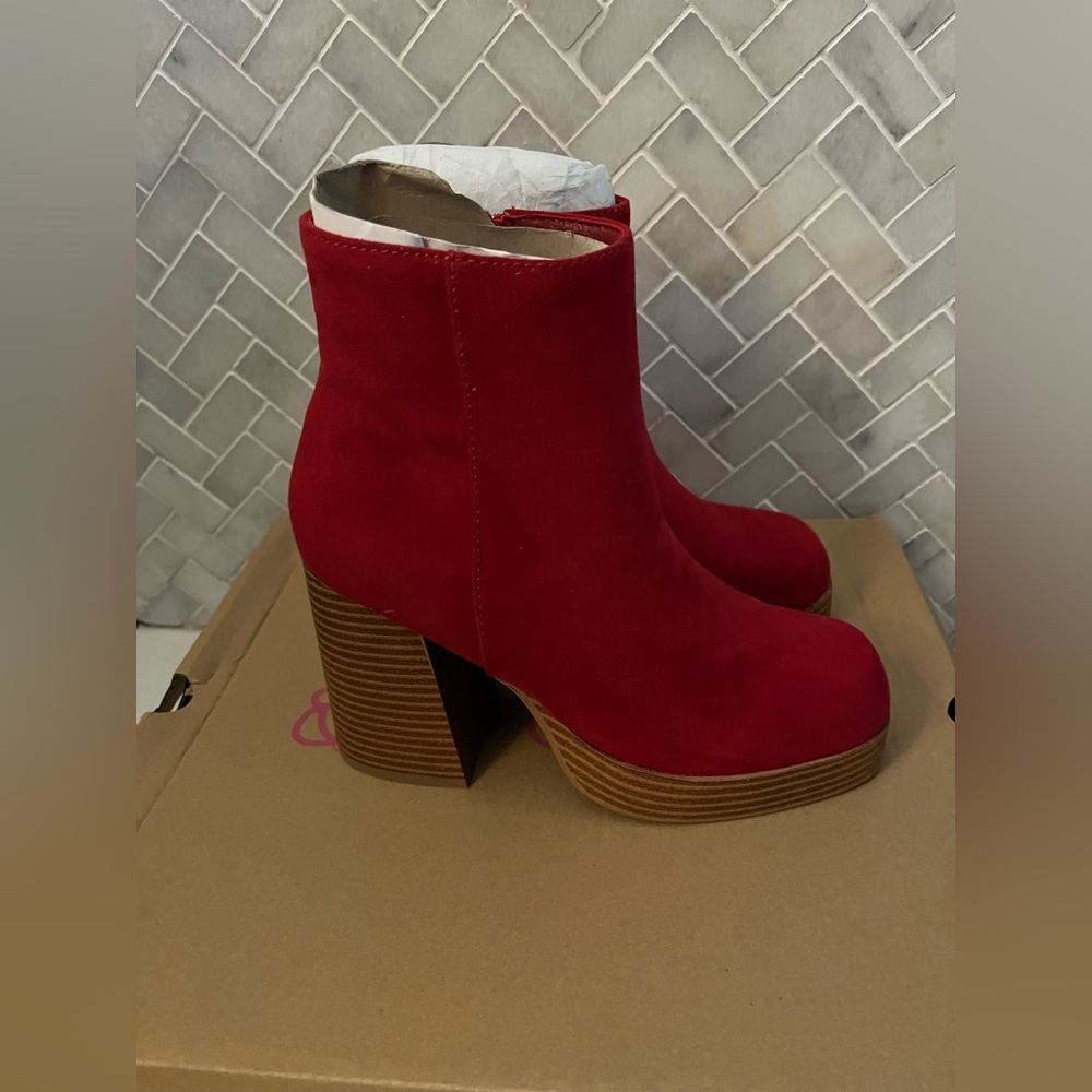 Sugar Red Heeled Boots
